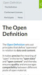 Mobile Screenshot of opendefinition.org