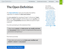 Tablet Screenshot of opendefinition.org