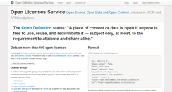 Desktop Screenshot of licenses.opendefinition.org