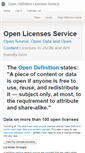 Mobile Screenshot of licenses.opendefinition.org